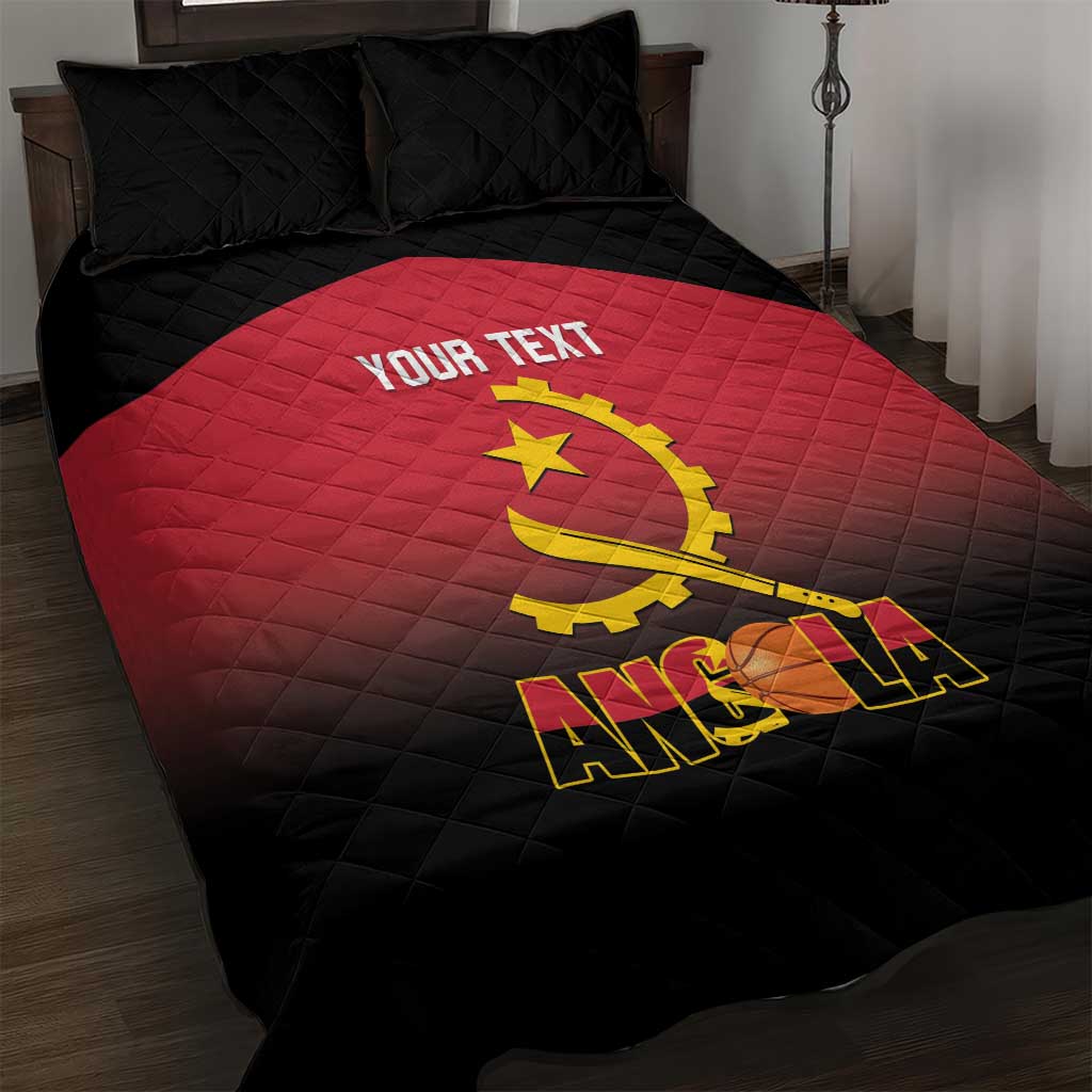 Angola Basketball Custom Quilt Bed Set Go Champions Angolan - Shopicos