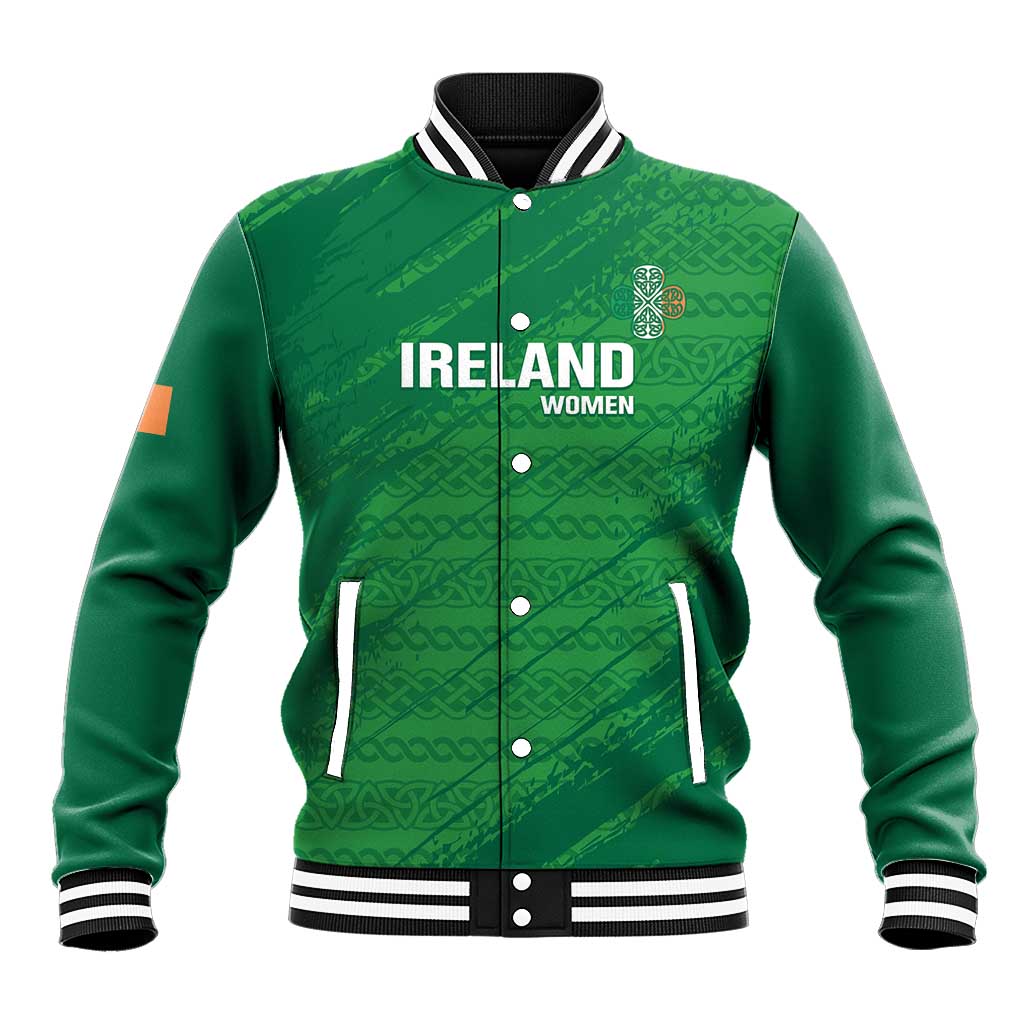 Custom Ireland Cricket Baseball Jacket Irish Celtic Knot - National Color - Shopicos