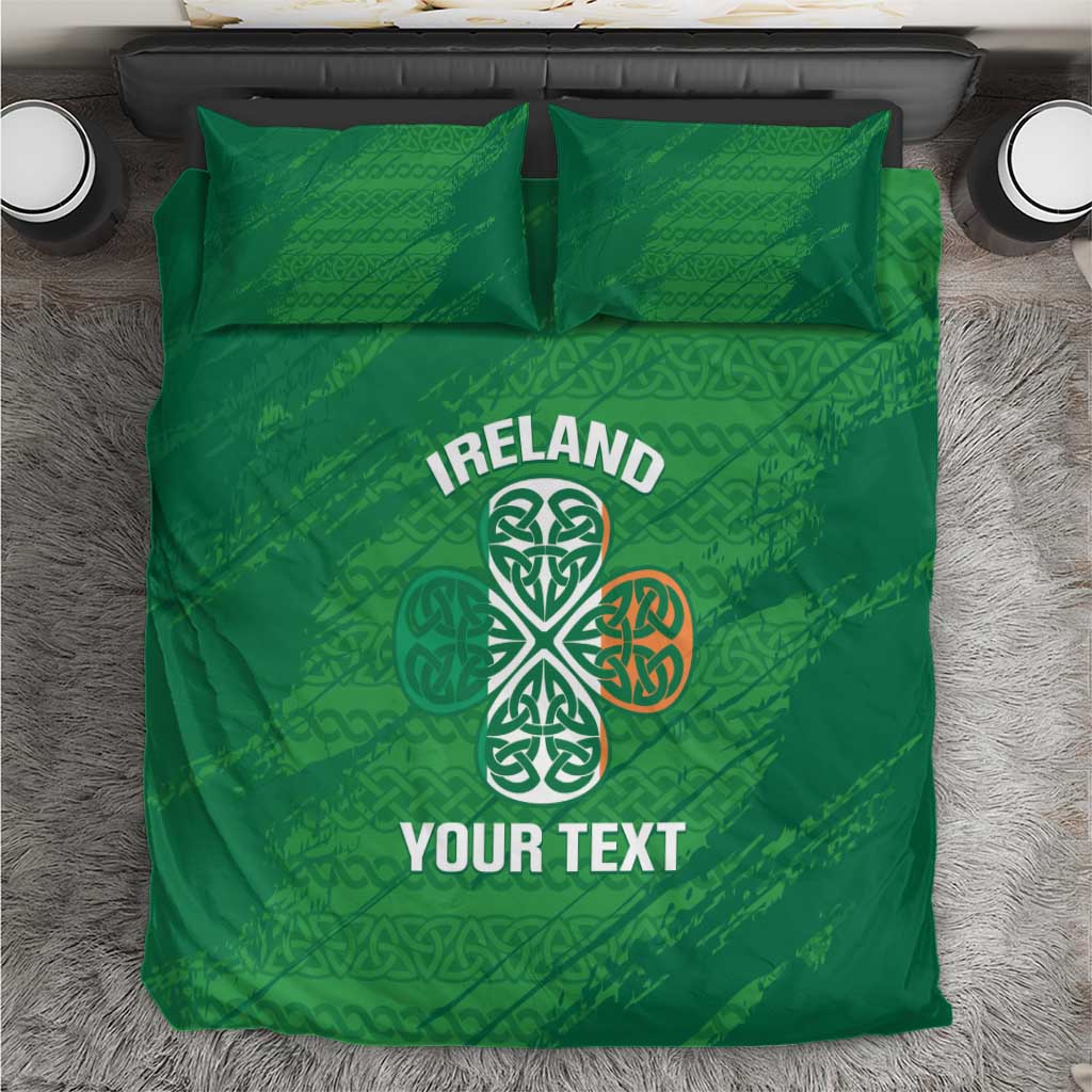 Custom Ireland Cricket Bedding Set Irish Celtic Knot - National Color - Shopicos
