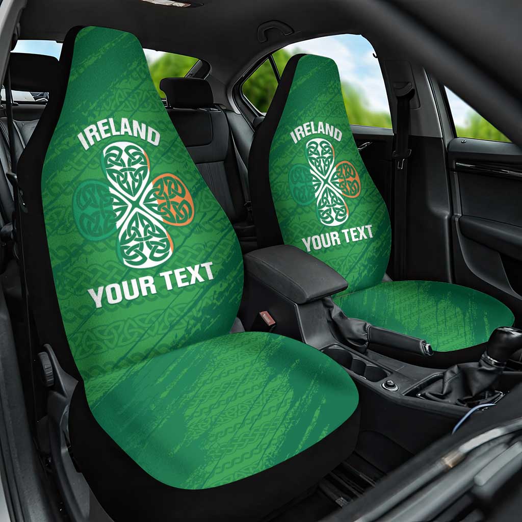 Custom Ireland Cricket Car Seat Cover Irish Celtic Knot - National Color - Shopicos
