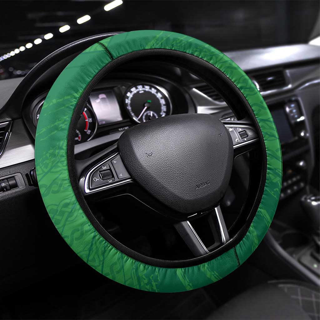 Ireland Cricket Steering Wheel Cover Irish Celtic Knot - National Color - Shopicos