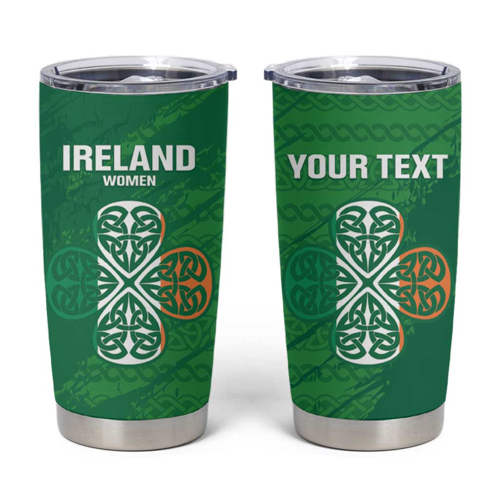 Custom Ireland Cricket Tumbler Cup Irish Celtic Knot - National Color - Shopicos