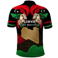 Libya Independence Day Polo Shirt Happy 24 December African Pattern Flag Style - Shopicos