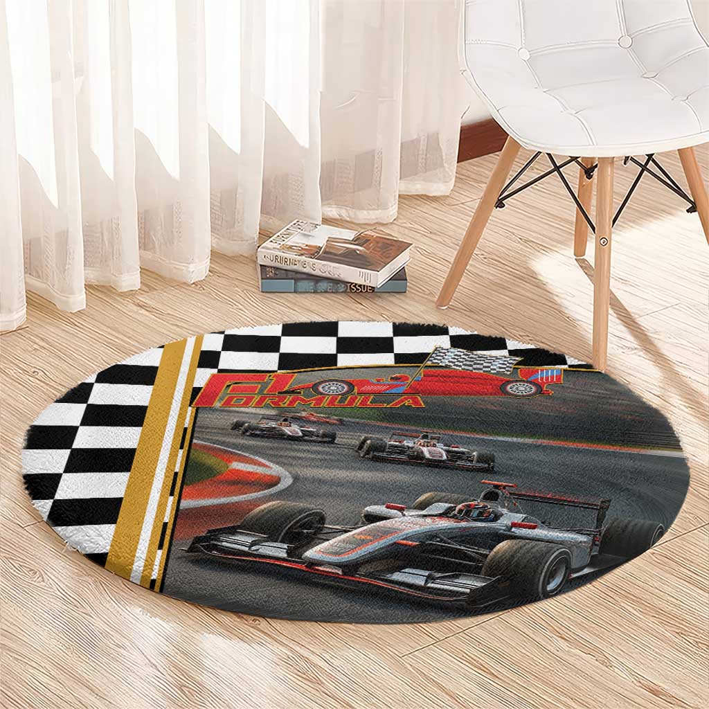 Racing Car 2025 Round Carpet Born To Speed