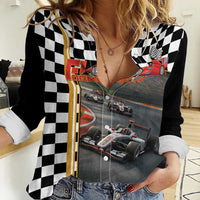 Racing Car 2025 Women Casual Shirt Born To Speed