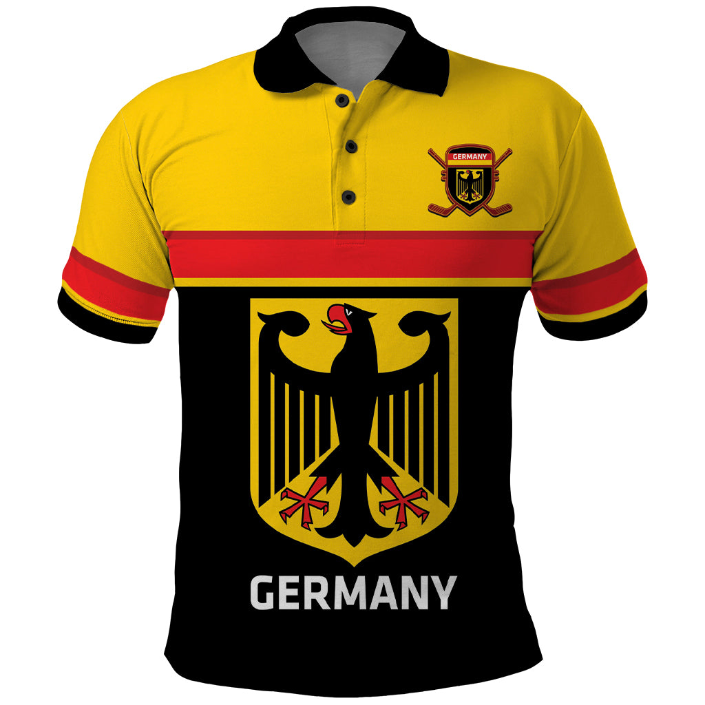 Custom Germany Hockey Polo Shirt Go German Bearers of the Eagle - Shopicos