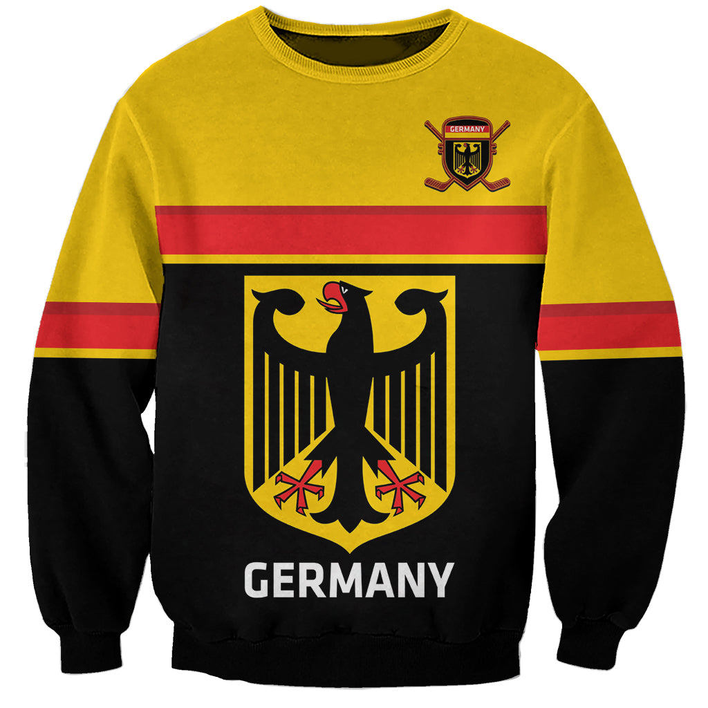 Custom Germany Hockey Sweatshirt Go German Bearers of the Eagle - Shopicos