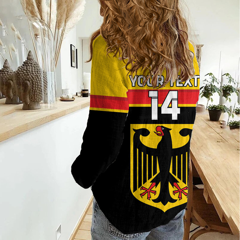 Custom Germany Hockey Women Casual Shirt Go German Bearers of the Eagle - Shopicos