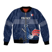 Custom France Hockey Bomber Jacket Francaise Gallic Rooster - Shopicos