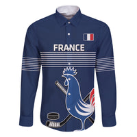 Custom France Hockey Family Matching Puletasi and Hawaiian Shirt Francaise Gallic Rooster - Shopicos