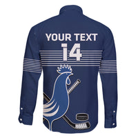 Custom France Hockey Family Matching Puletasi and Hawaiian Shirt Francaise Gallic Rooster - Shopicos
