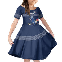 Custom France Hockey Family Matching Summer Maxi Dress and Hawaiian Shirt Francaise Gallic Rooster - Shopicos