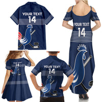 Custom France Hockey Family Matching Summer Maxi Dress and Hawaiian Shirt Francaise Gallic Rooster - Shopicos
