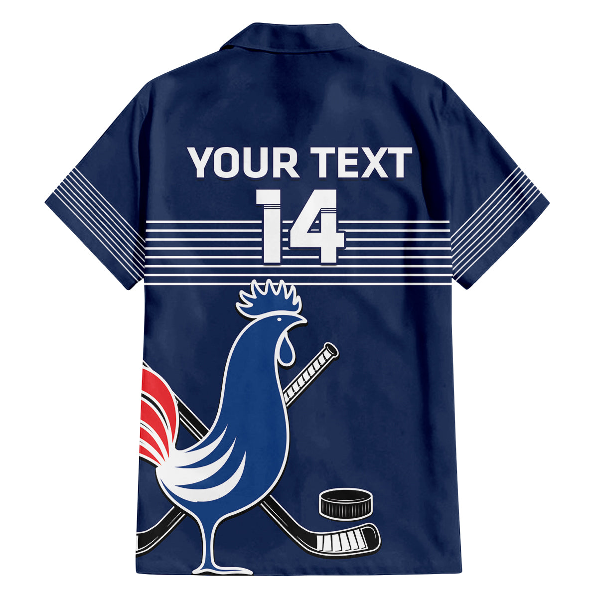Custom France Hockey Family Matching Summer Maxi Dress and Hawaiian Shirt Francaise Gallic Rooster - Shopicos