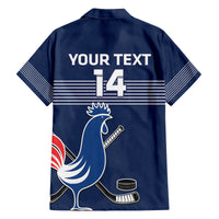 Custom France Hockey Family Matching Summer Maxi Dress and Hawaiian Shirt Francaise Gallic Rooster - Shopicos