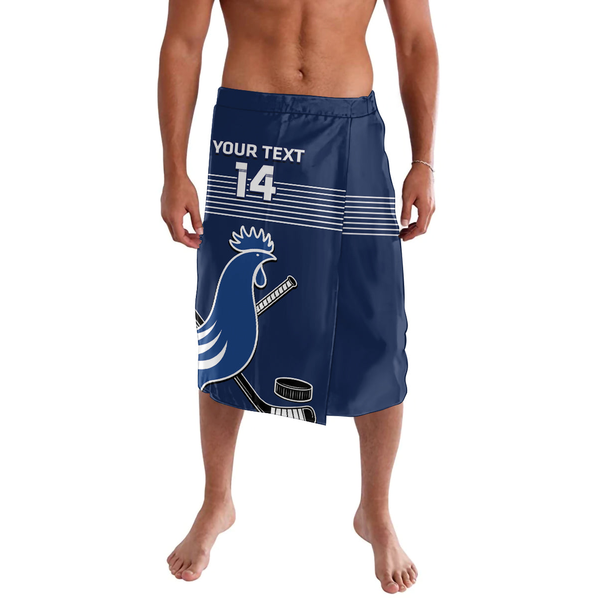Custom France Hockey Lavalava Francaise Gallic Rooster - Shopicos