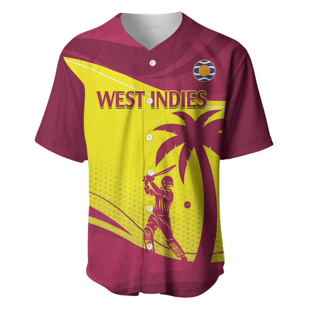 Custom West Indies Cricket Baseball Jersey 2024 World Cup Go Windies - Shopicos
