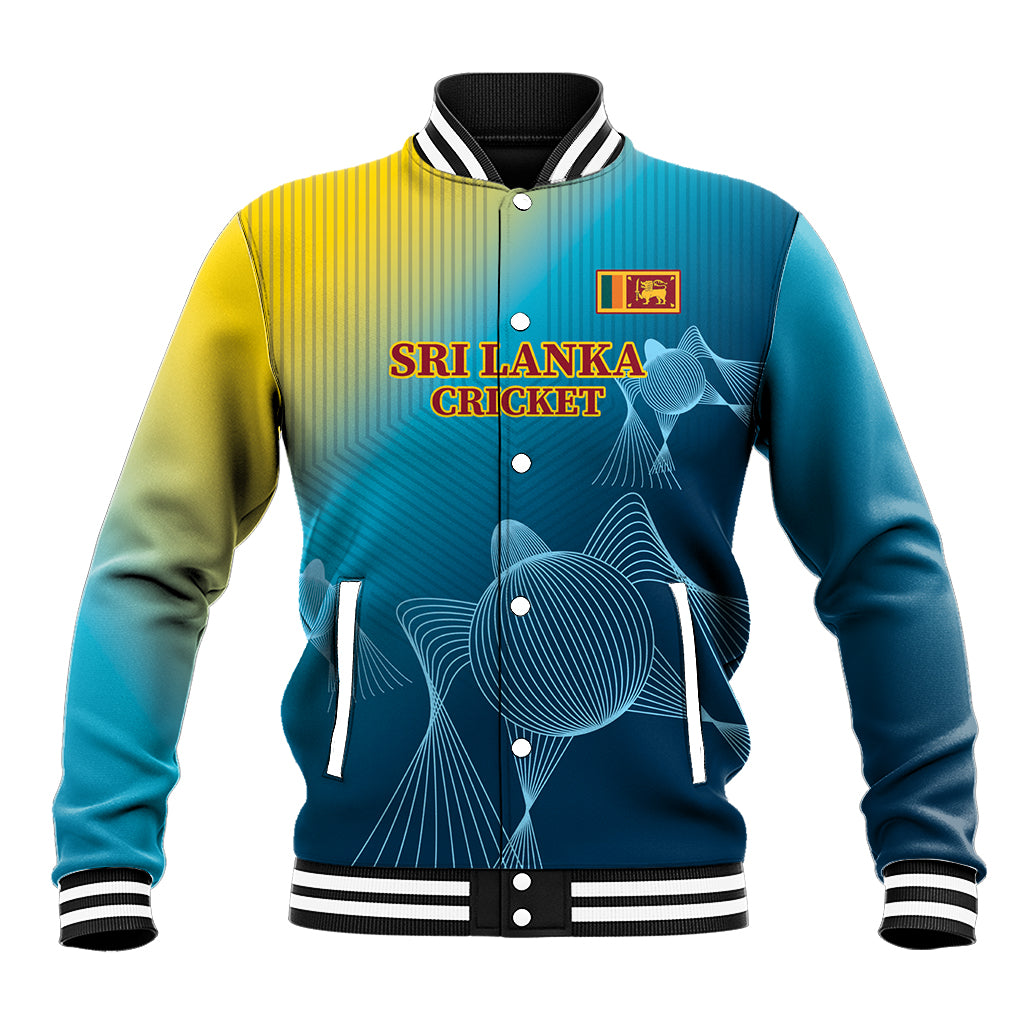 Custom Sri Lanka Cricket Baseball Jacket 2024 World Cup Go The Lions - Shopicos