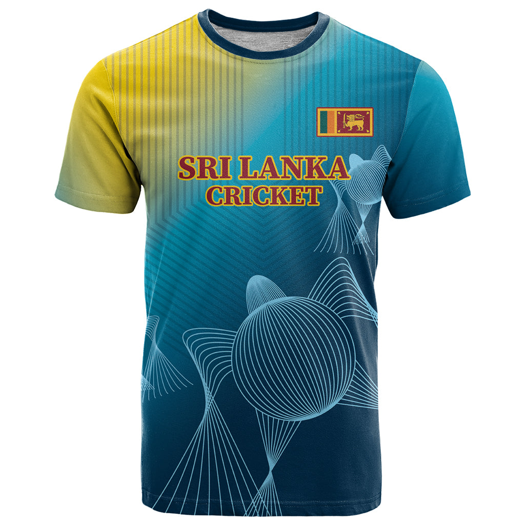 Custom Sri Lanka Cricket T Shirt 2024 World Cup Go The Lions - Shopicos