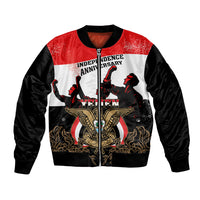 Personalised Yemen Independence Day Bomber Jacket Yemeni Coat Of Arms With Coffea Arabica Flowers - Shopicos