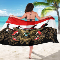 Yemen Independence Day Sarong Yemeni Coat Of Arms With Coffea Arabica Flowers - Shopicos