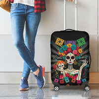 Mexican La Catrina Luggage Cover Viva Mexico Dia De Muertos - Shopicos