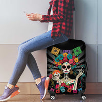 Mexican La Catrina Luggage Cover Viva Mexico Dia De Muertos - Shopicos