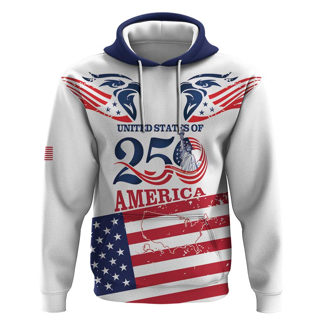 Personalized United States 250th Anniversary Hoodie USA 4th Of July Proud - Shopicos