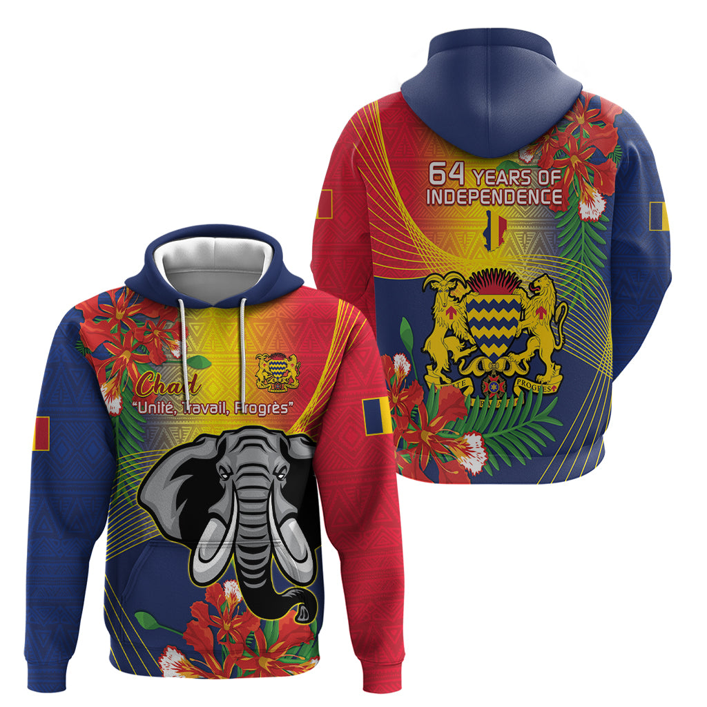 Chad Independence Day Hoodie Happy 64 Years Of Independence - Shopicos