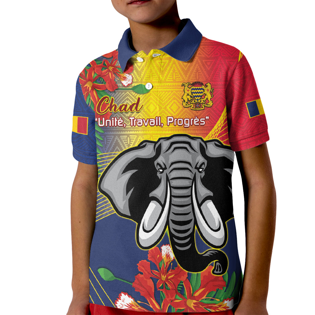 Chad Independence Day Kid Polo Shirt Happy 64 Years Of Independence - Shopicos