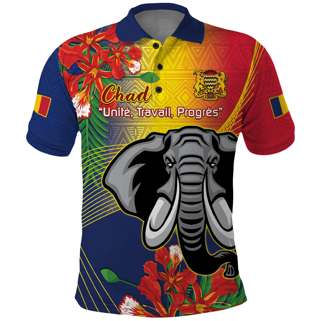 Chad Independence Day Polo Shirt Happy 64 Years Of Independence - Shopicos