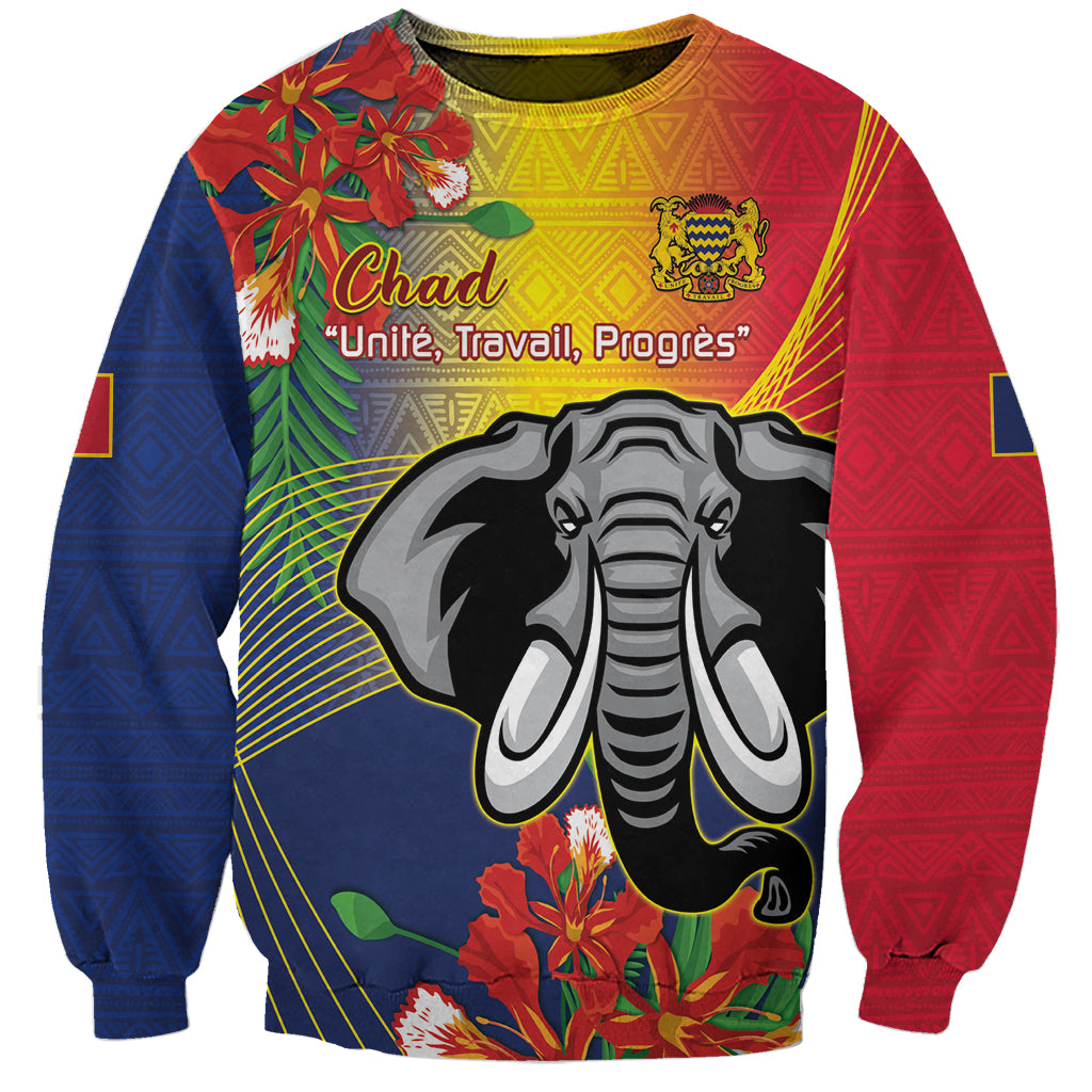 Chad Independence Day Sweatshirt Happy 64 Years Of Independence - Shopicos