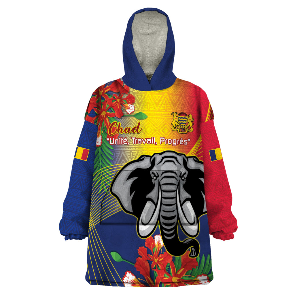 Chad Independence Day Wearable Blanket Hoodie Happy 64 Years Of Independence - Shopicos
