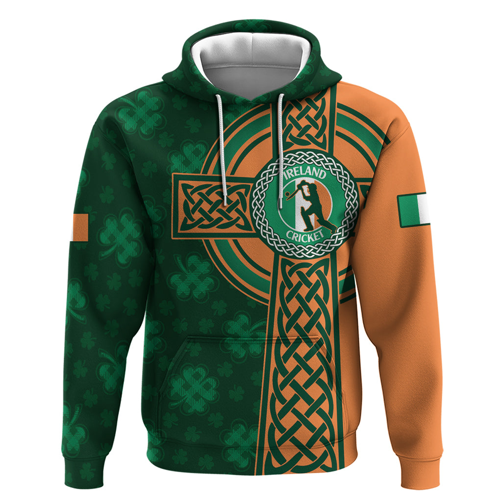 Custom Ireland Cricket Hoodie 2024 Celtic Shamrock Go Champions - Shopicos