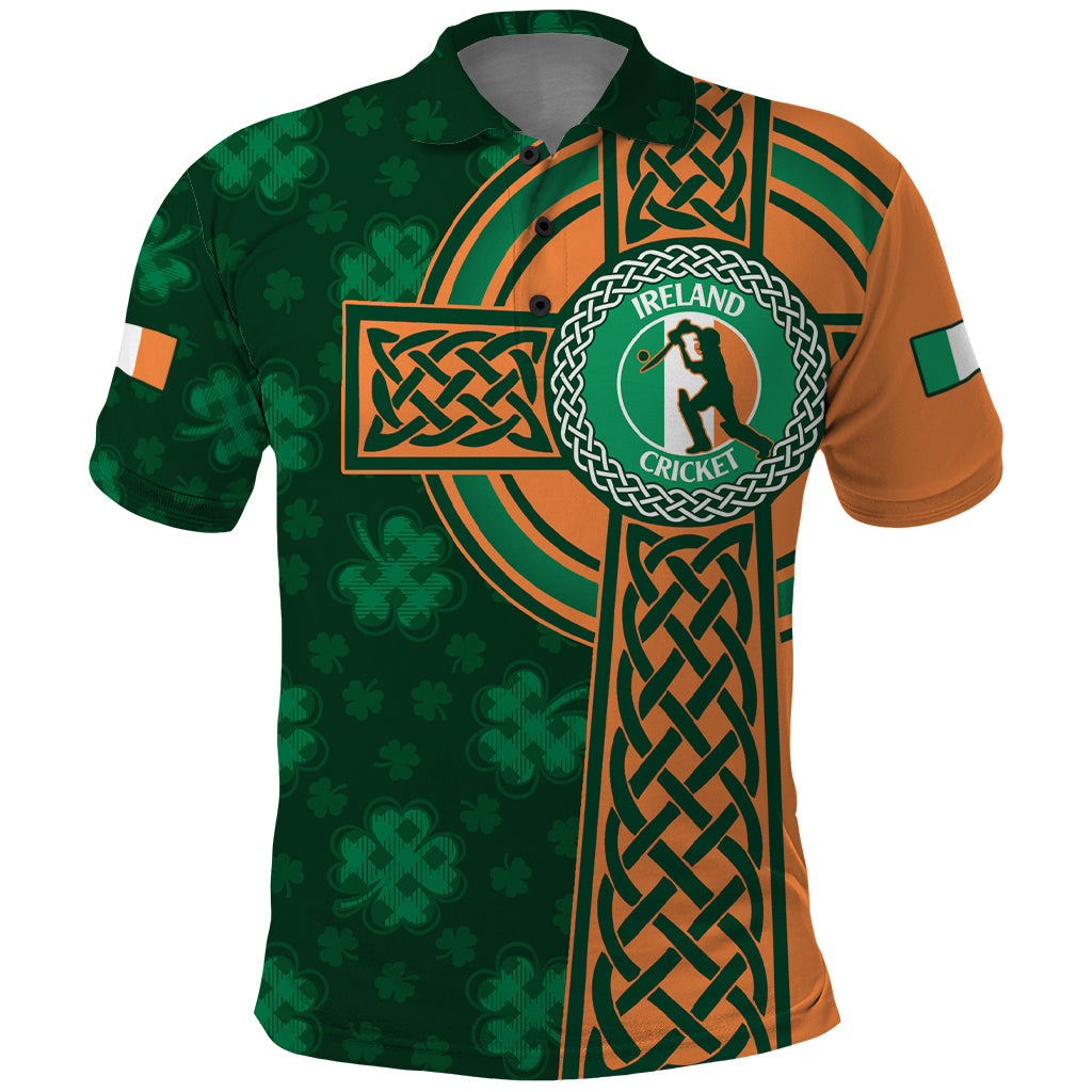 Custom Ireland Cricket Polo Shirt 2024 Celtic Shamrock Go Champions - Shopicos