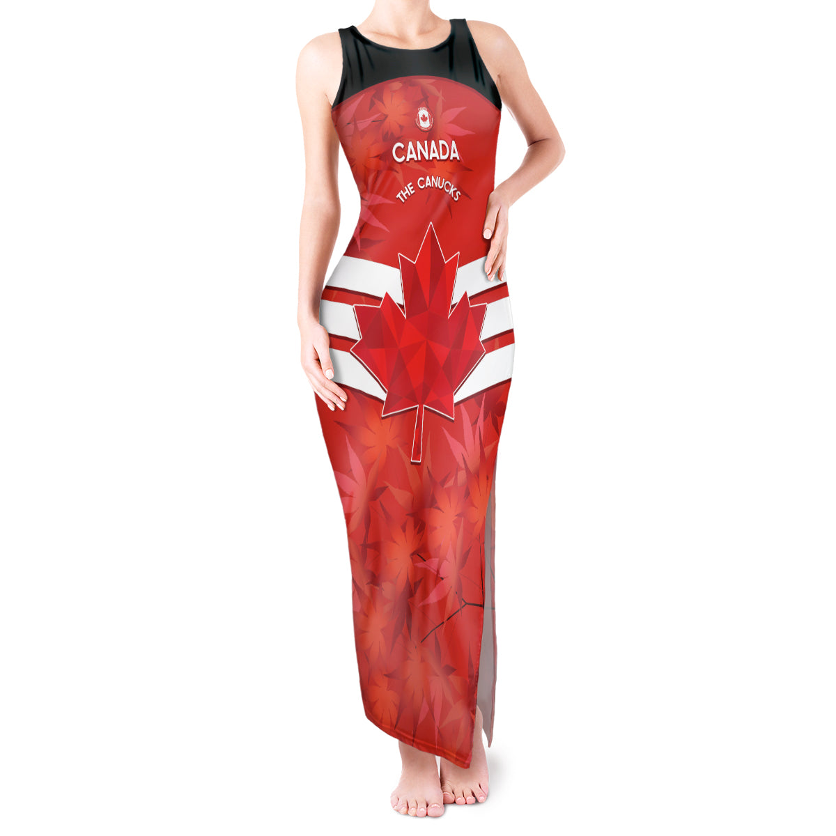 Custom Canada Soccer Tank Maxi Dress Summer 2024 Go Champions Canucks - Shopicos