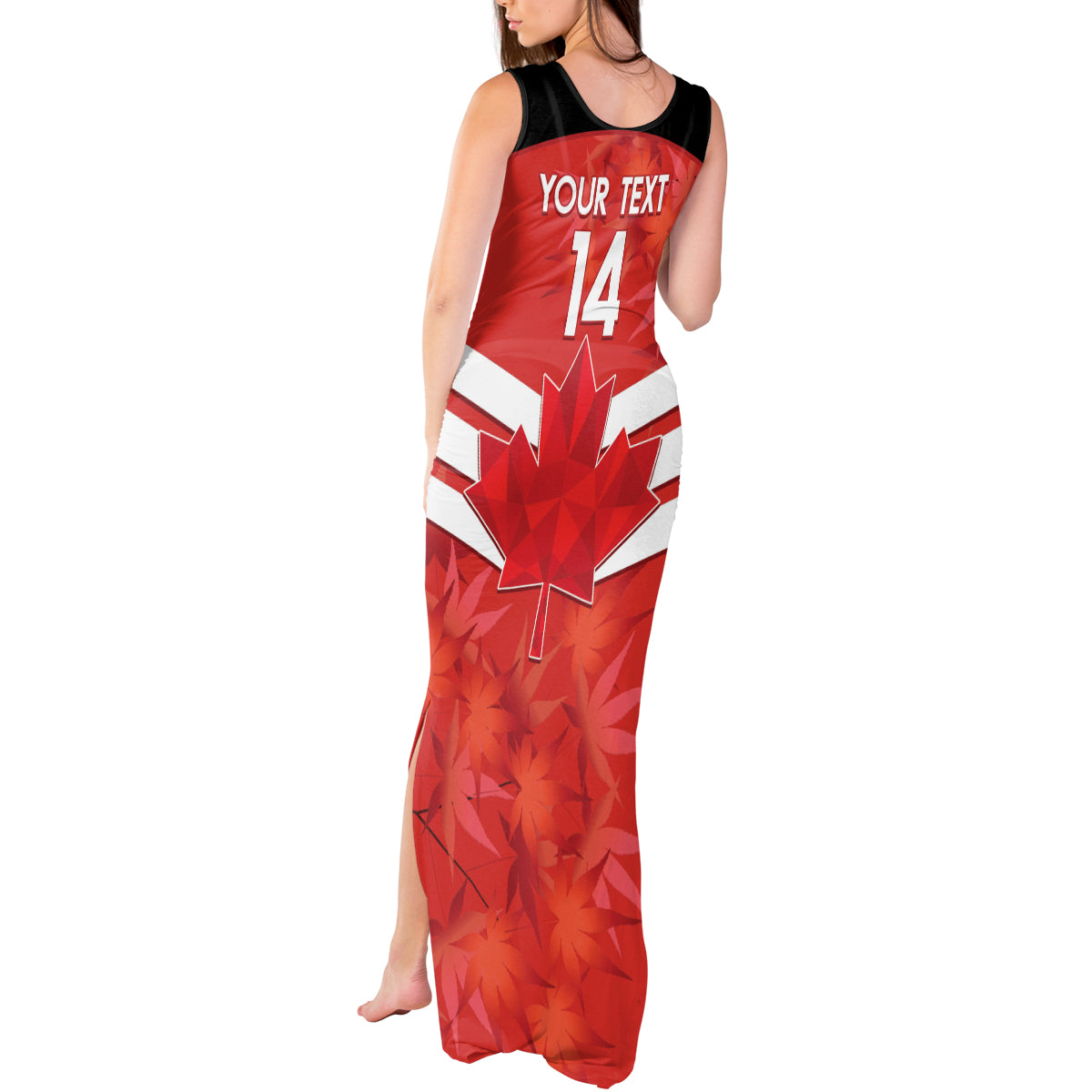 Custom Canada Soccer Tank Maxi Dress Summer 2024 Go Champions Canucks - Shopicos