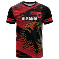 Custom Albania Football T Shirt Go Kuqezinjte - Grunge Style - Shopicos