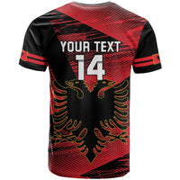 Custom Albania Football T Shirt Go Kuqezinjte - Grunge Style - Shopicos
