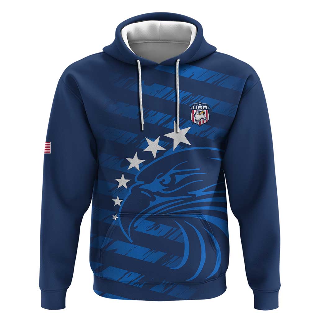 United States Rugby Custom Hoodie USA Eagle Go Champions - Shopicos