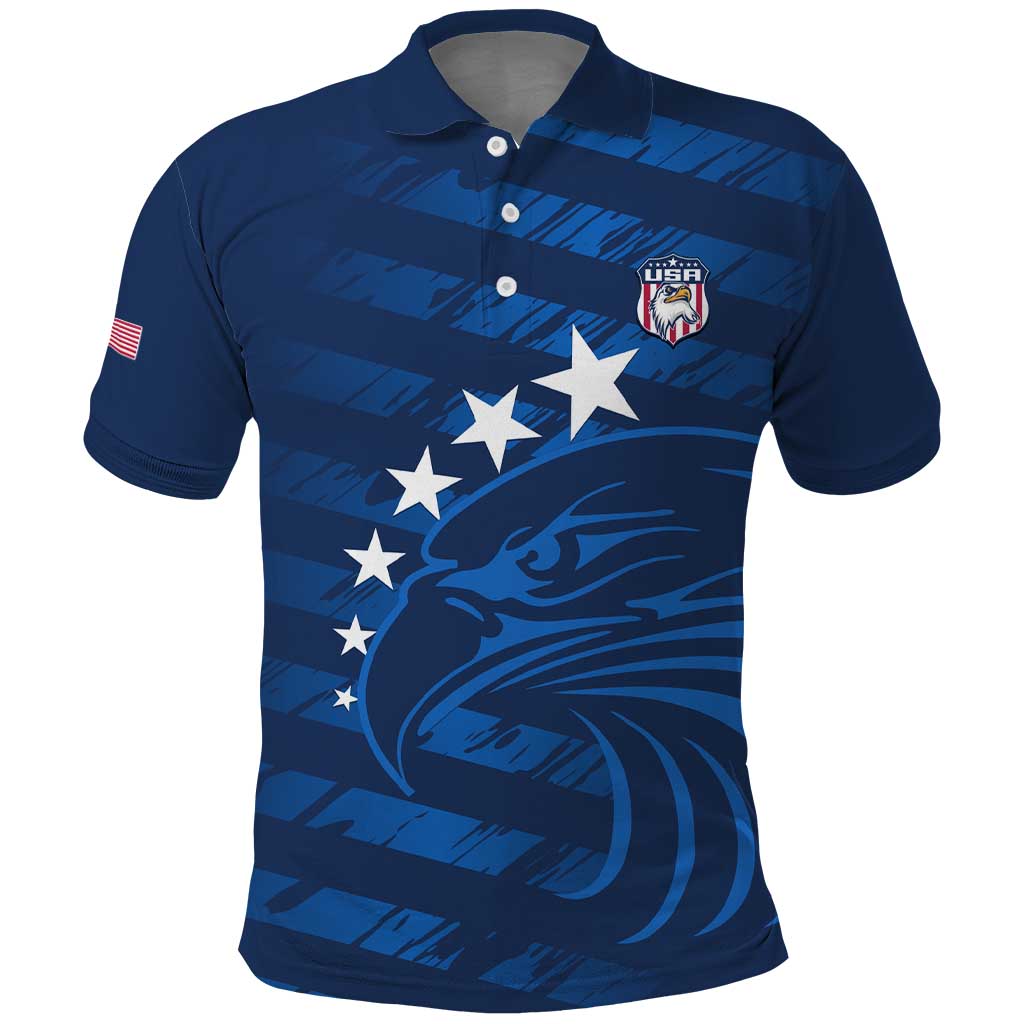 United States Rugby Custom Polo Shirt USA Eagle Go Champions - Shopicos