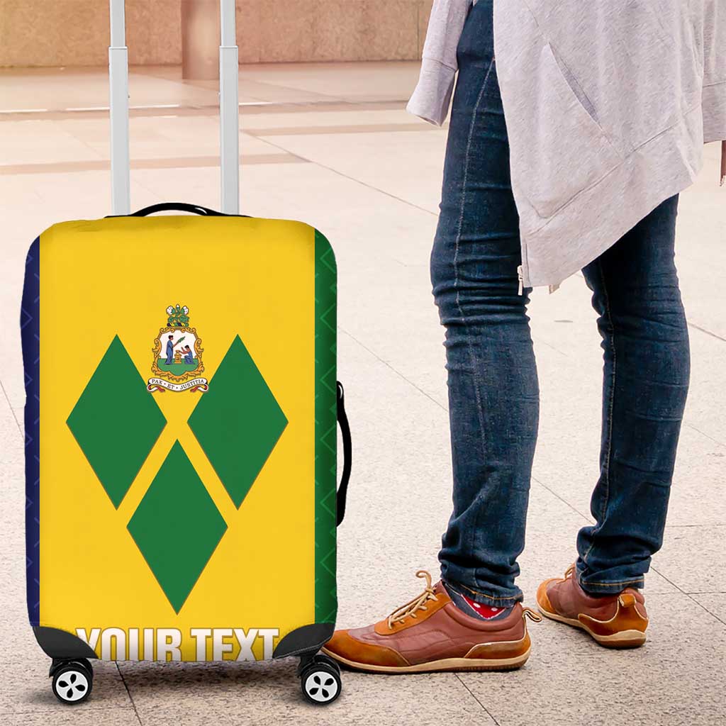 Custom Saint Vincent and the Grenadines Football Luggage Cover Go Champions Vincy Heat - Shopicos