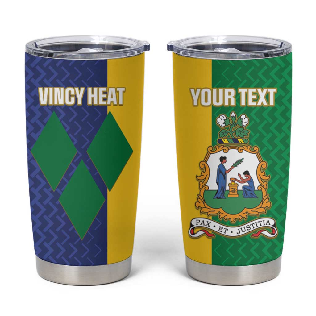 Custom Saint Vincent and the Grenadines Football Tumbler Cup Go Champions Vincy Heat - Shopicos
