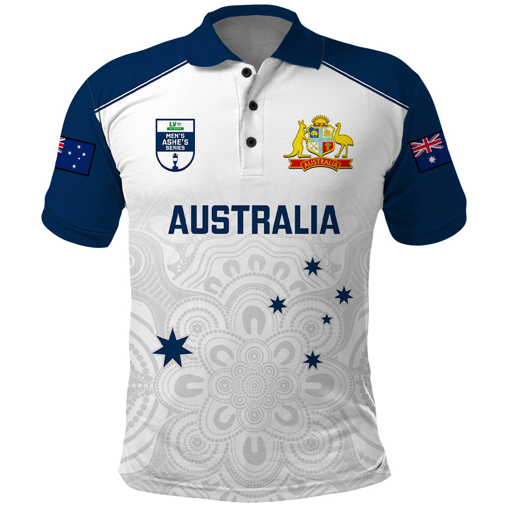 Australia Cricket Polo Shirt 2023 Ashes Go Aussie Indigenous Art - Shopicos