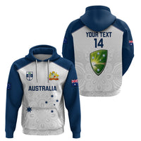 Personalised Australia Cricket Hoodie 2023 Ashes Go Aussie Indigenous Art - Shopicos