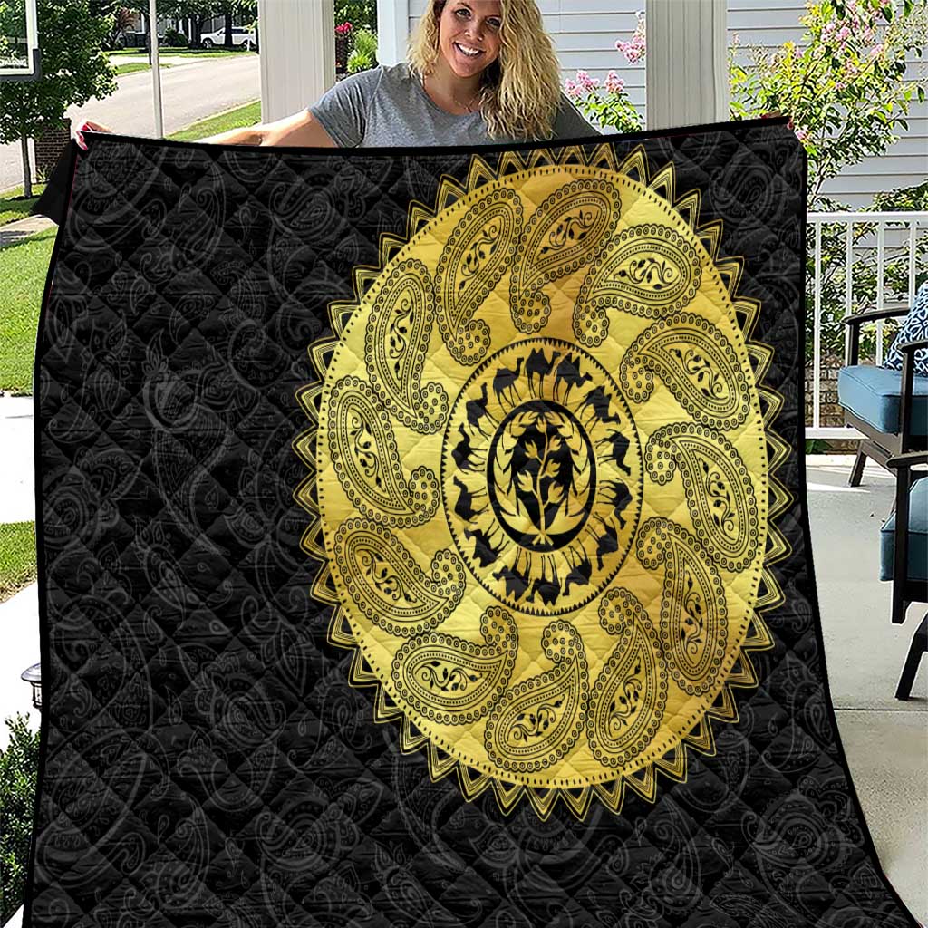Eritrea Quilt African Tribal Mix Paisley Pattern
