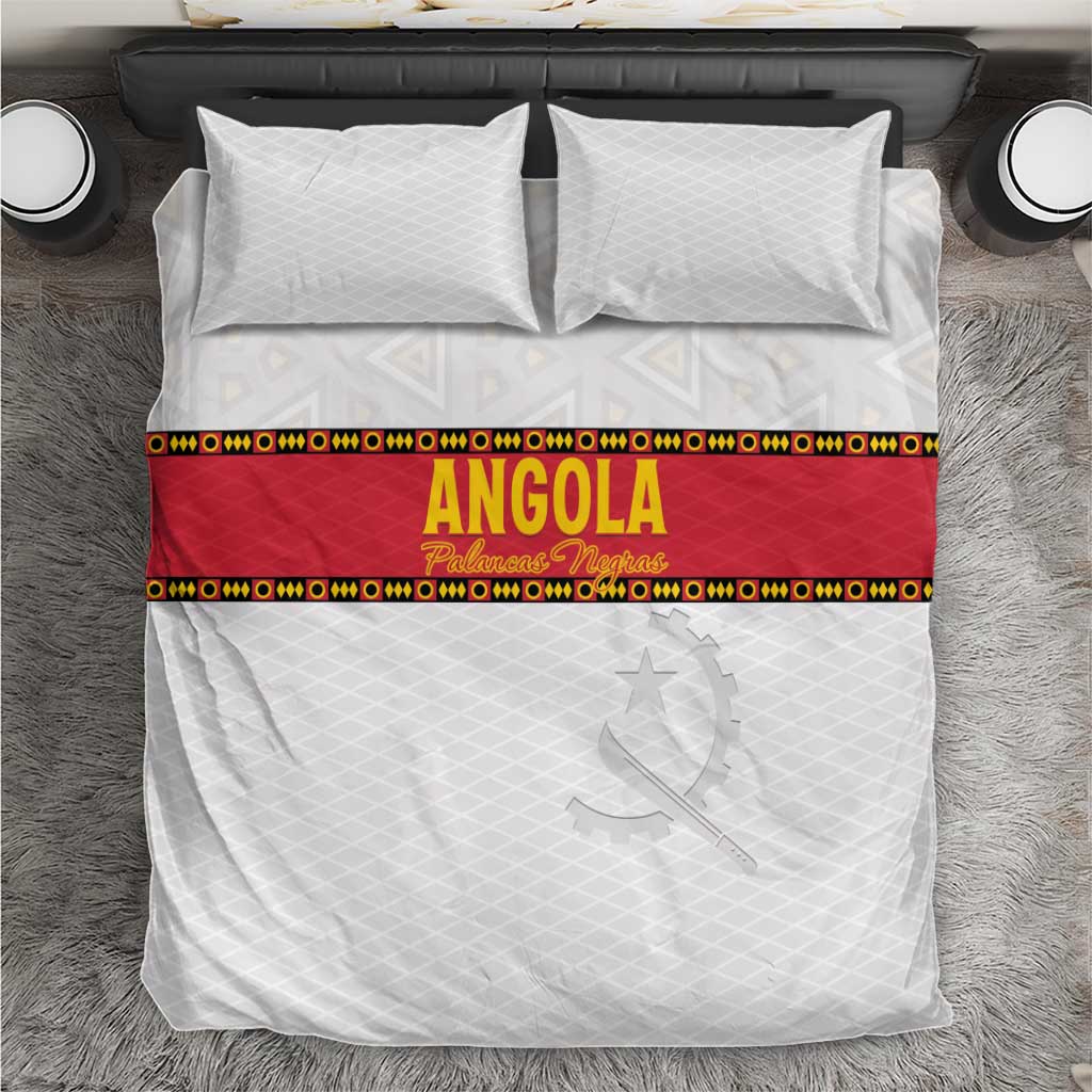 Angola Football Bedding Set Avante Palancas Negras - White - Shopicos