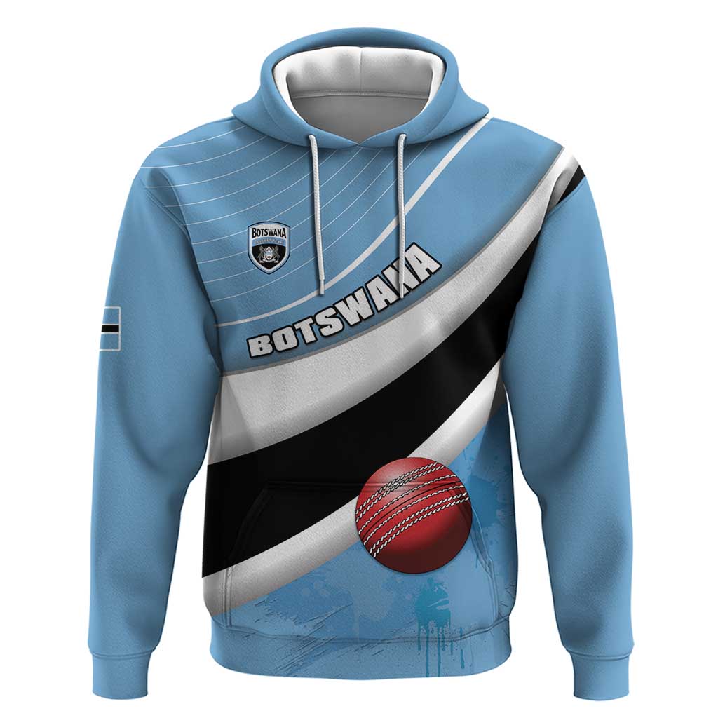 Custom Botswana Cricket Hoodie Go Baggy Blues - Shopicos