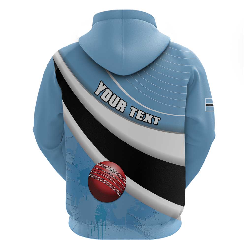 Custom Botswana Cricket Hoodie Go Baggy Blues - Shopicos