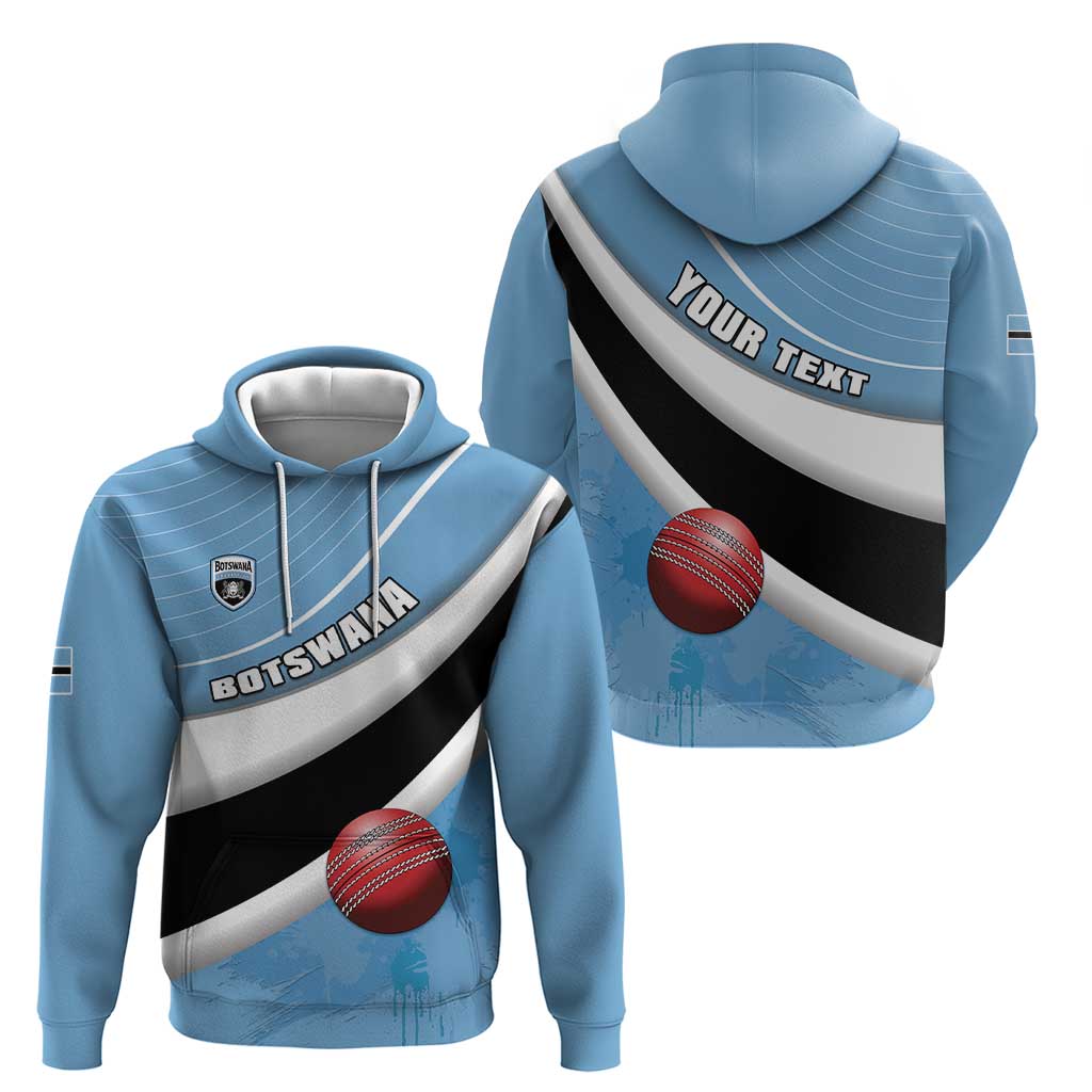 Custom Botswana Cricket Hoodie Go Baggy Blues - Shopicos